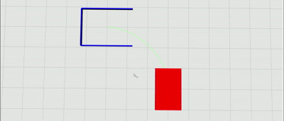 A car turns into a parking spot.